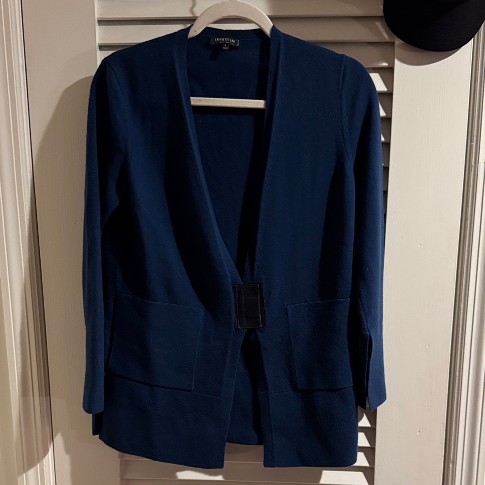 Lafayette 148 Magnetic Closure Open Front Blazer